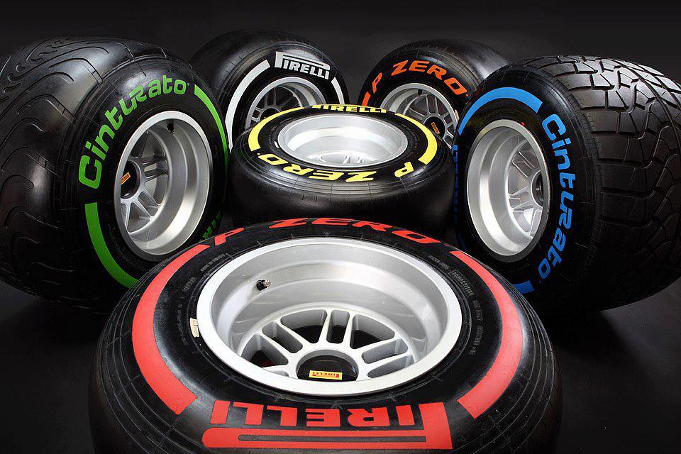 La gamma completa di pneumatici Pirelli per il campionato 2014 di Formula 1