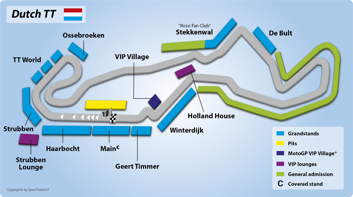 Il circuito Dutch TT di Assen è considerato il "tempio" del motociclismo