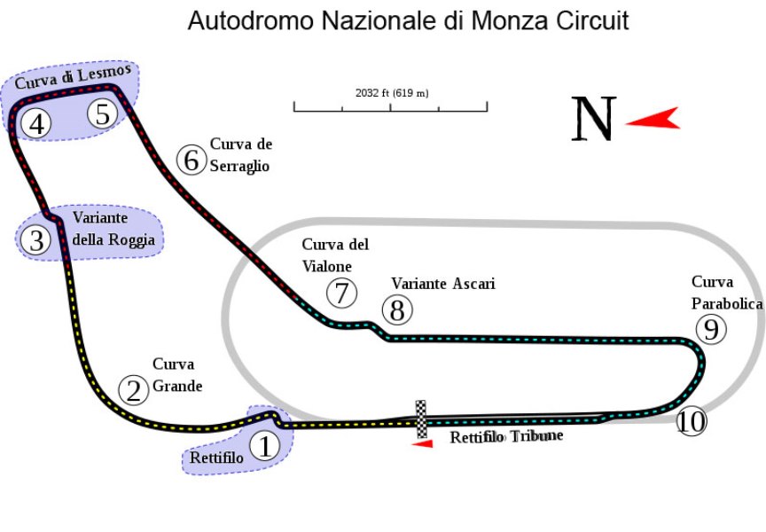 L'autodromo nazionale di Monza è considerato il tempio della velocità