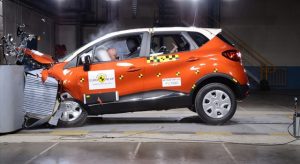 La Renault Captur nella prova dell'impatto frontale