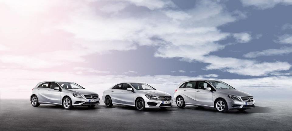 I tre modelli Mercedes a cui è rivolto l'ampliamento di gamma