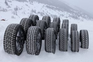 Alcuni dei pneumatici invernali testati dal TCS