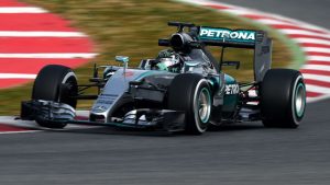 Rosberg al volante della sua Mercedes W06 Hybrid