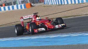 Vettel al volante della SF15-T