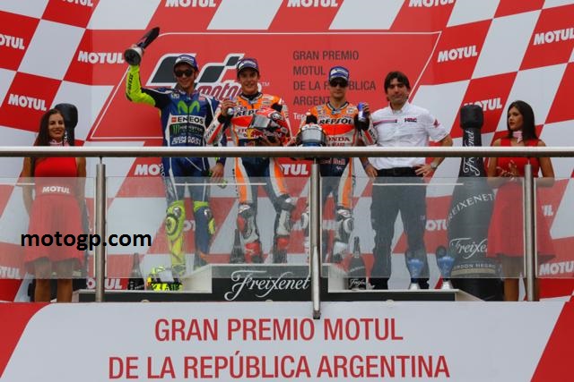 MotoGP podio Argentina