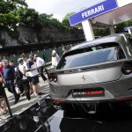 La Ferrari GTC4 Lusso esposta a Parco Valentino