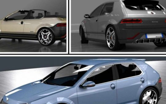 Render della nuova Fiat Ritmo, la si immagina così