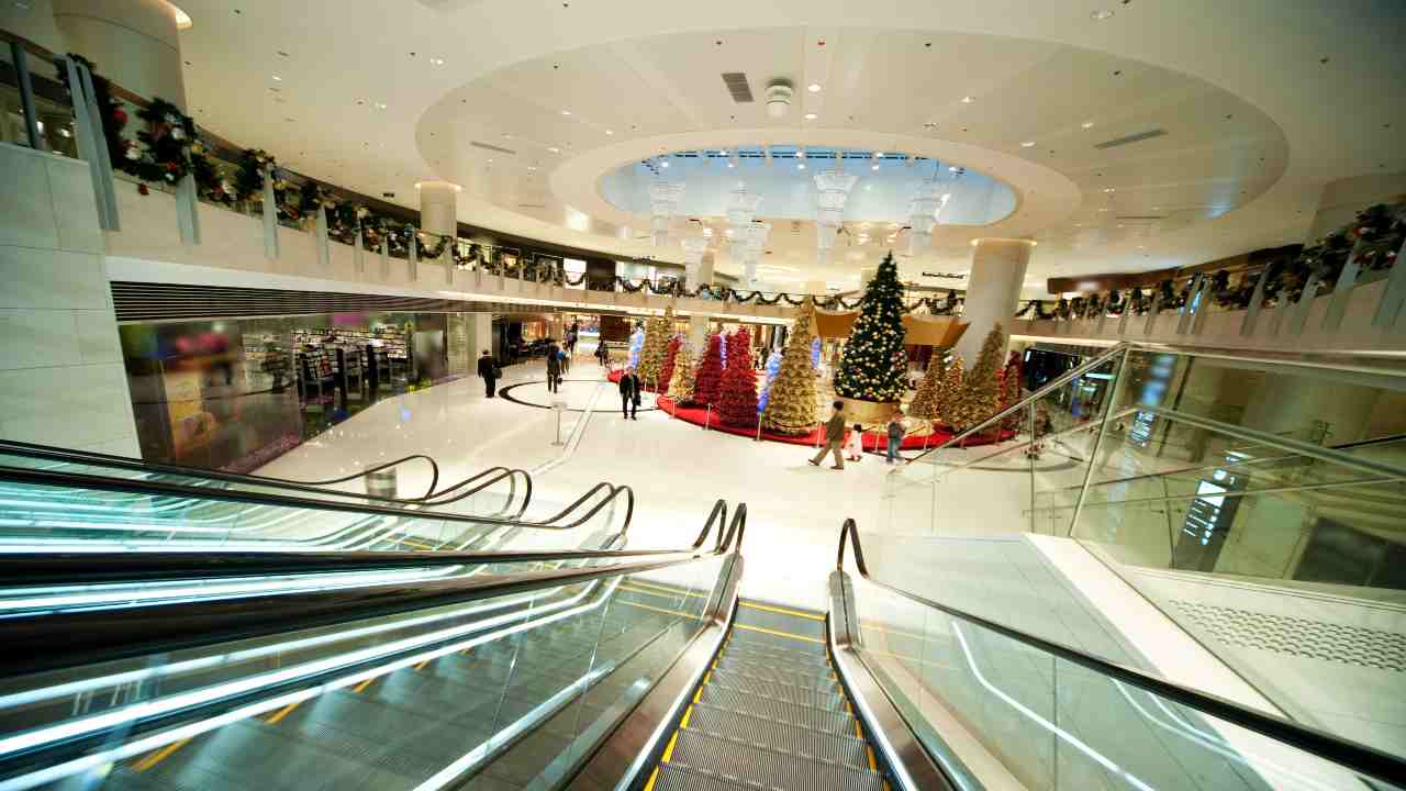 Centro commerciale a Natale
