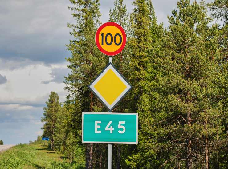 E45 in Svezia