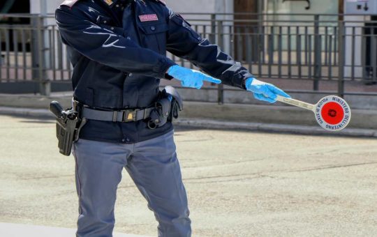 Posto di blocco per infrazione