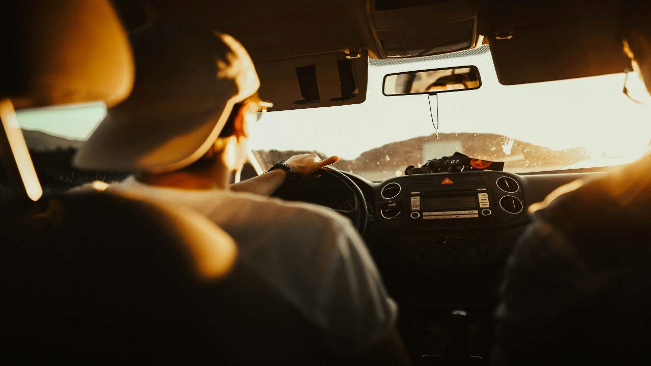 Il sole durante i viaggi in auto