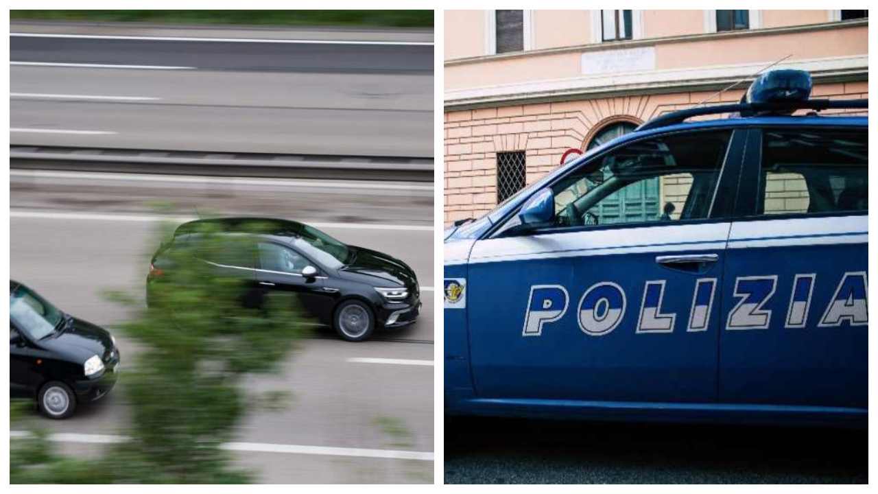 Sorpassare un auto della Polizia 